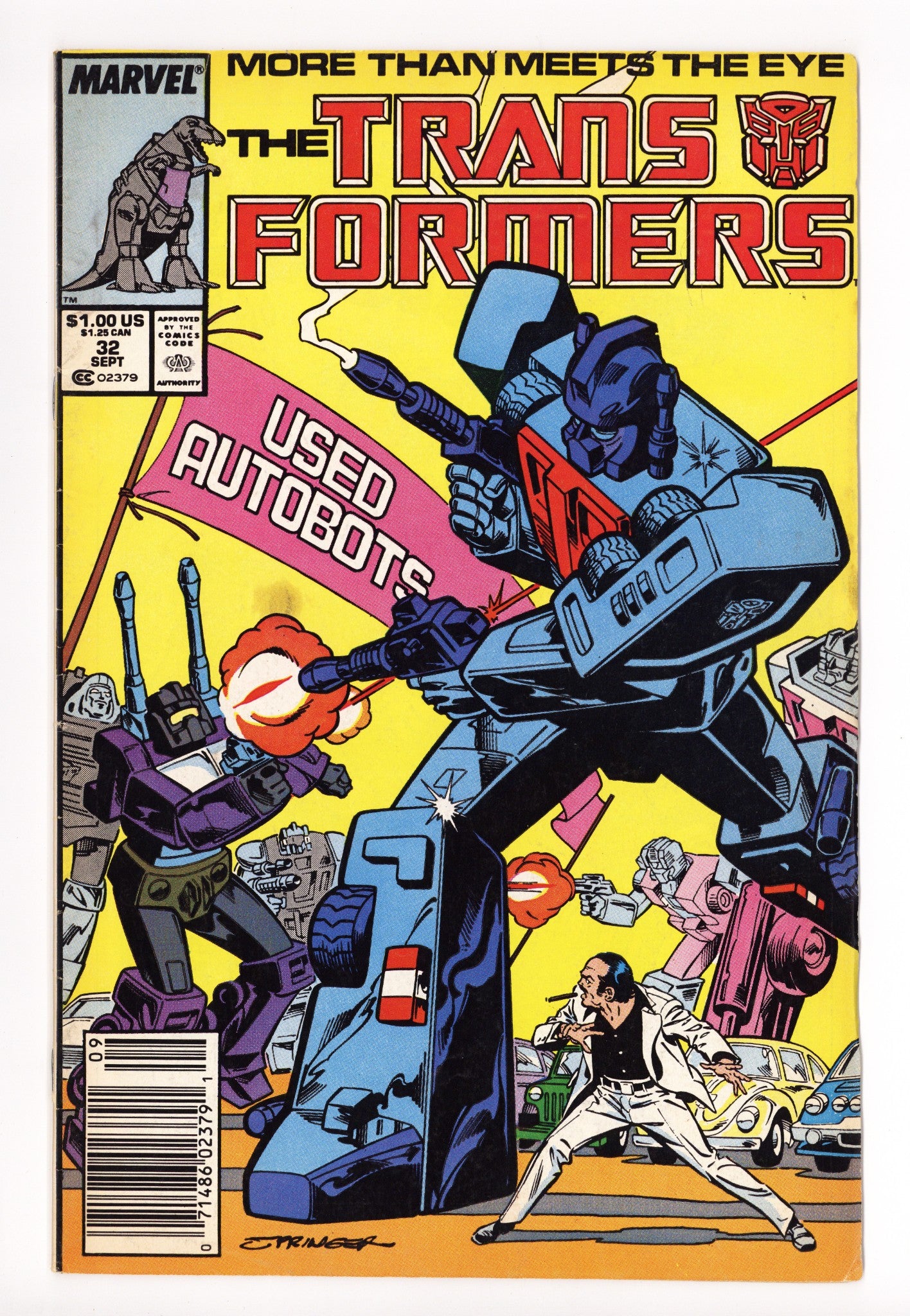 The Transformers 32 Low Grade (1987) Newsstand 