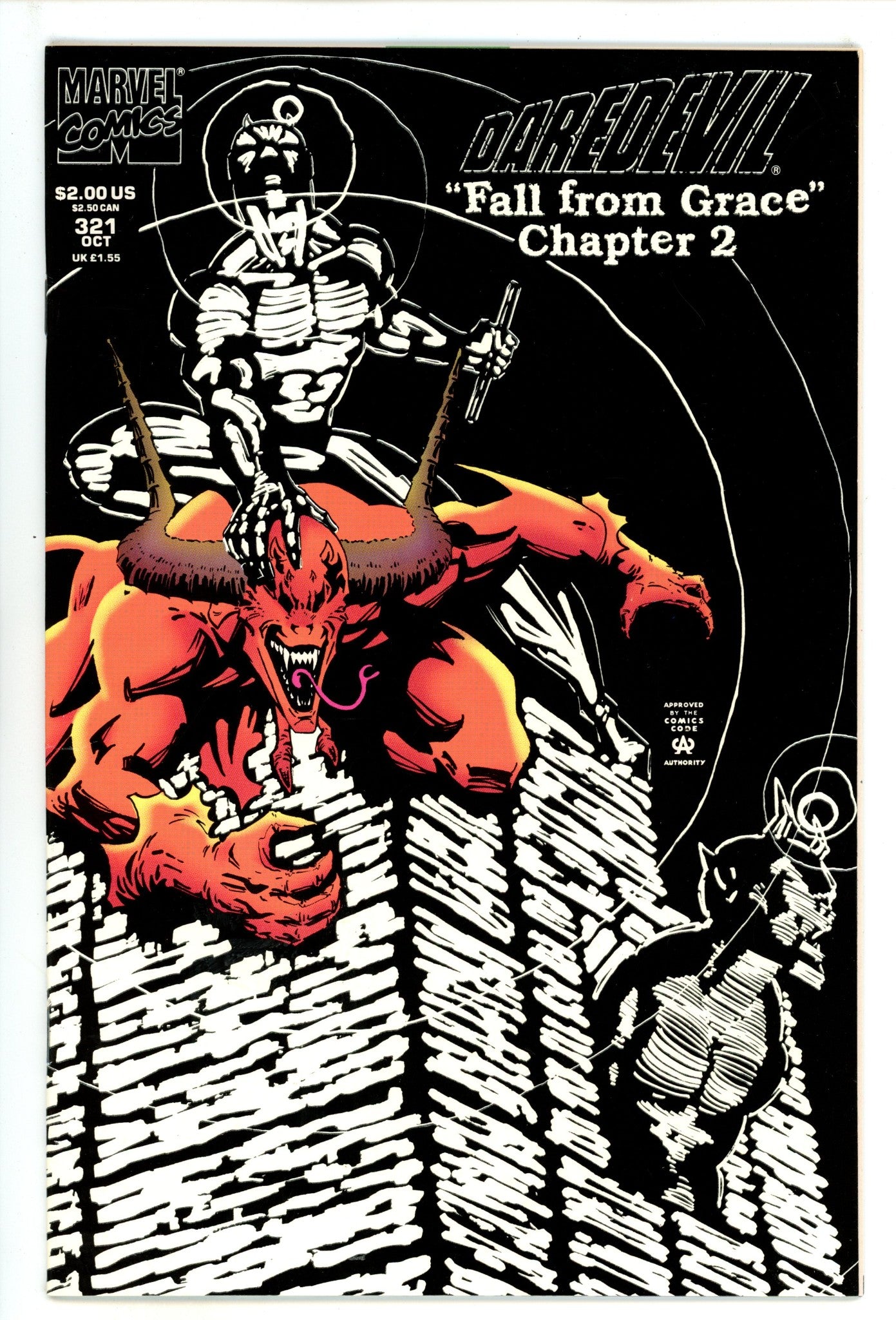 Daredevil Vol 1 321 Mid Grade (1993) Glow in the Dark Variant 