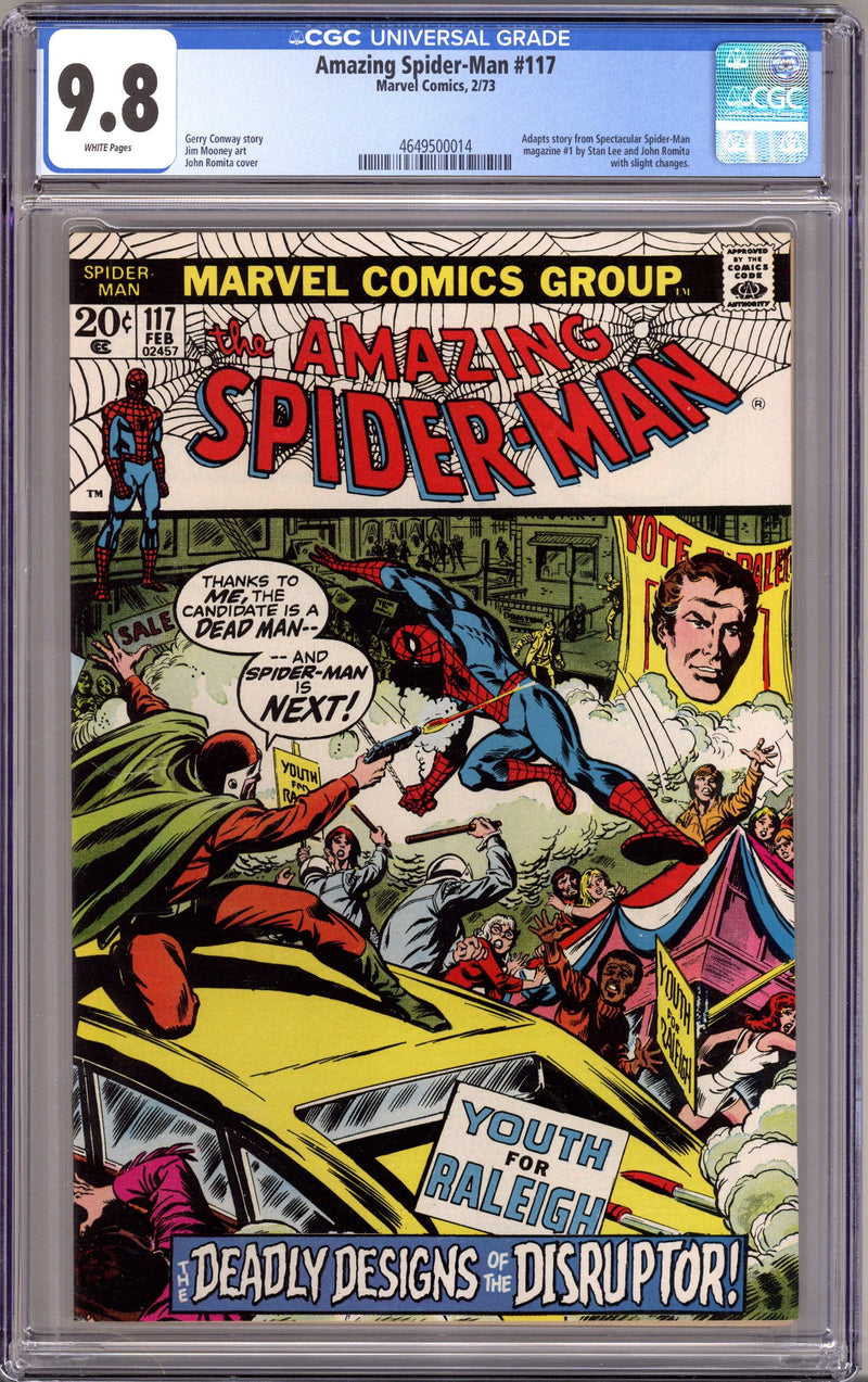 The Amazing Spider-Man Vol 1 117 CGC 9.8 (NM/M) (1973) 