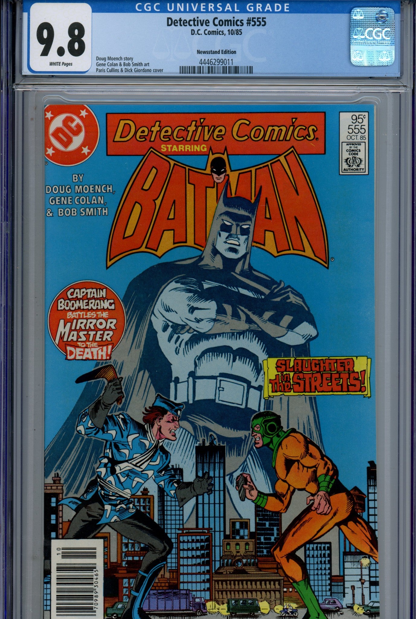Detective Comics Vol 1 555 CGC 9.8 (NM/M) (1985) Canadian Price Variant 