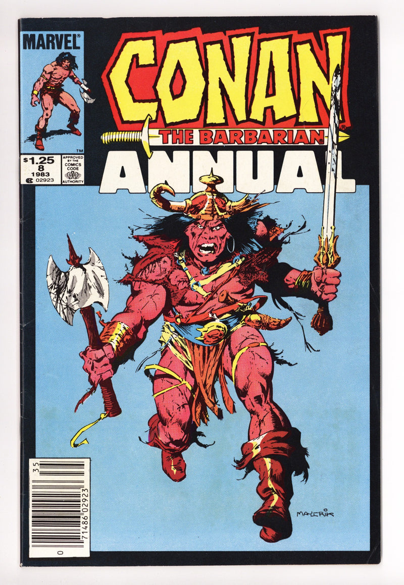 Conan Annual Vol 1 8 Mid Grade (1984) Canadian Price Variant 