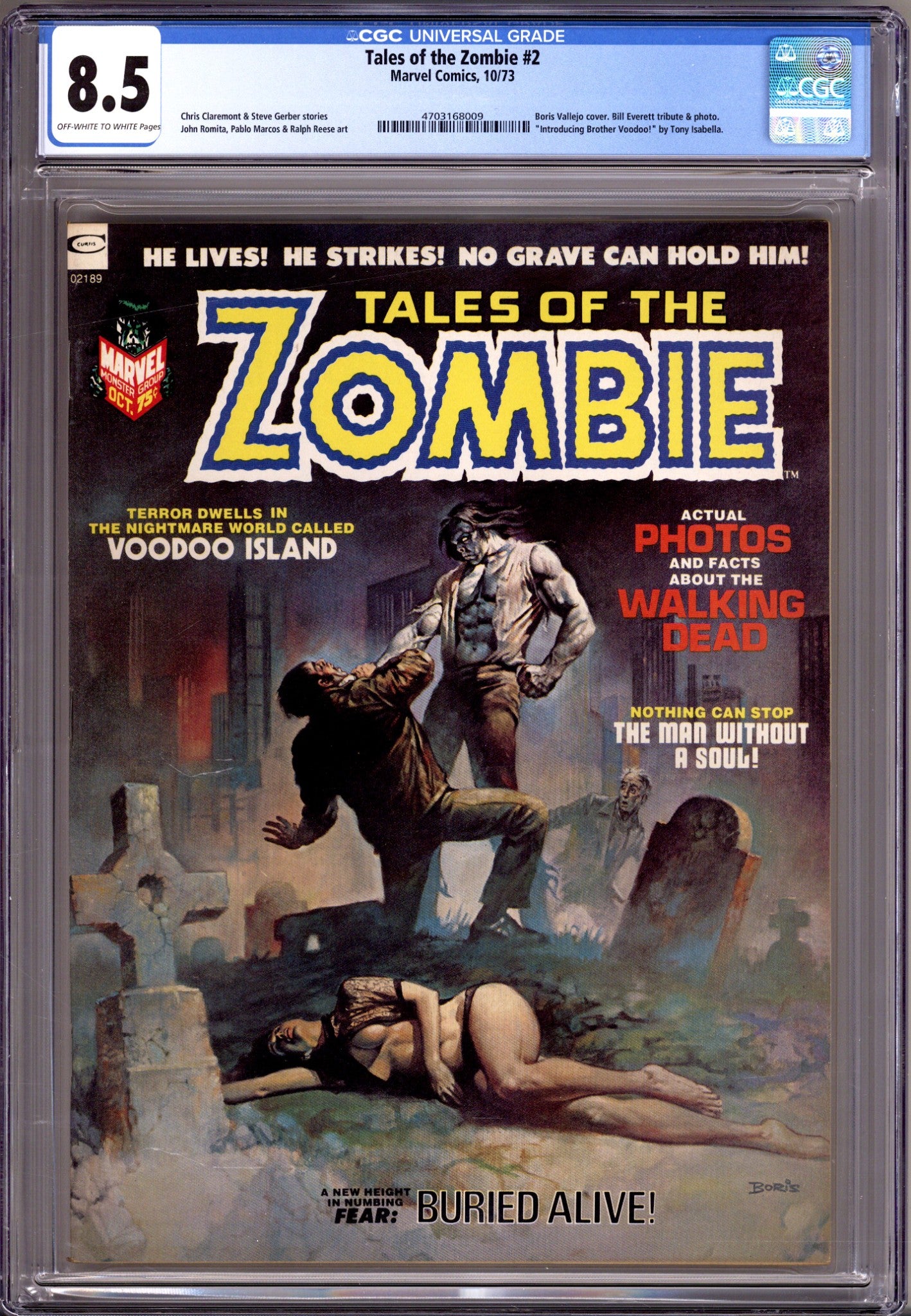 Tales of the Zombie   2 CGC 8.5 (VF+)   (1973)        