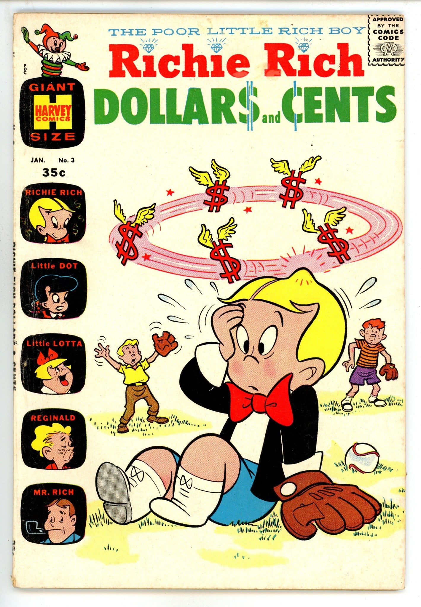 Richie Rich Dollars and Cents 3 VG (4.0) (1964) Canadian Price Variant 