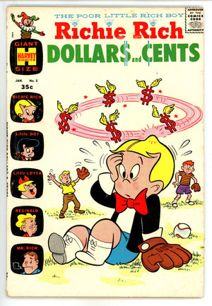 Richie Rich Dollars and Cents 3 VG (4.0) (1964) Canadian Price Variant 