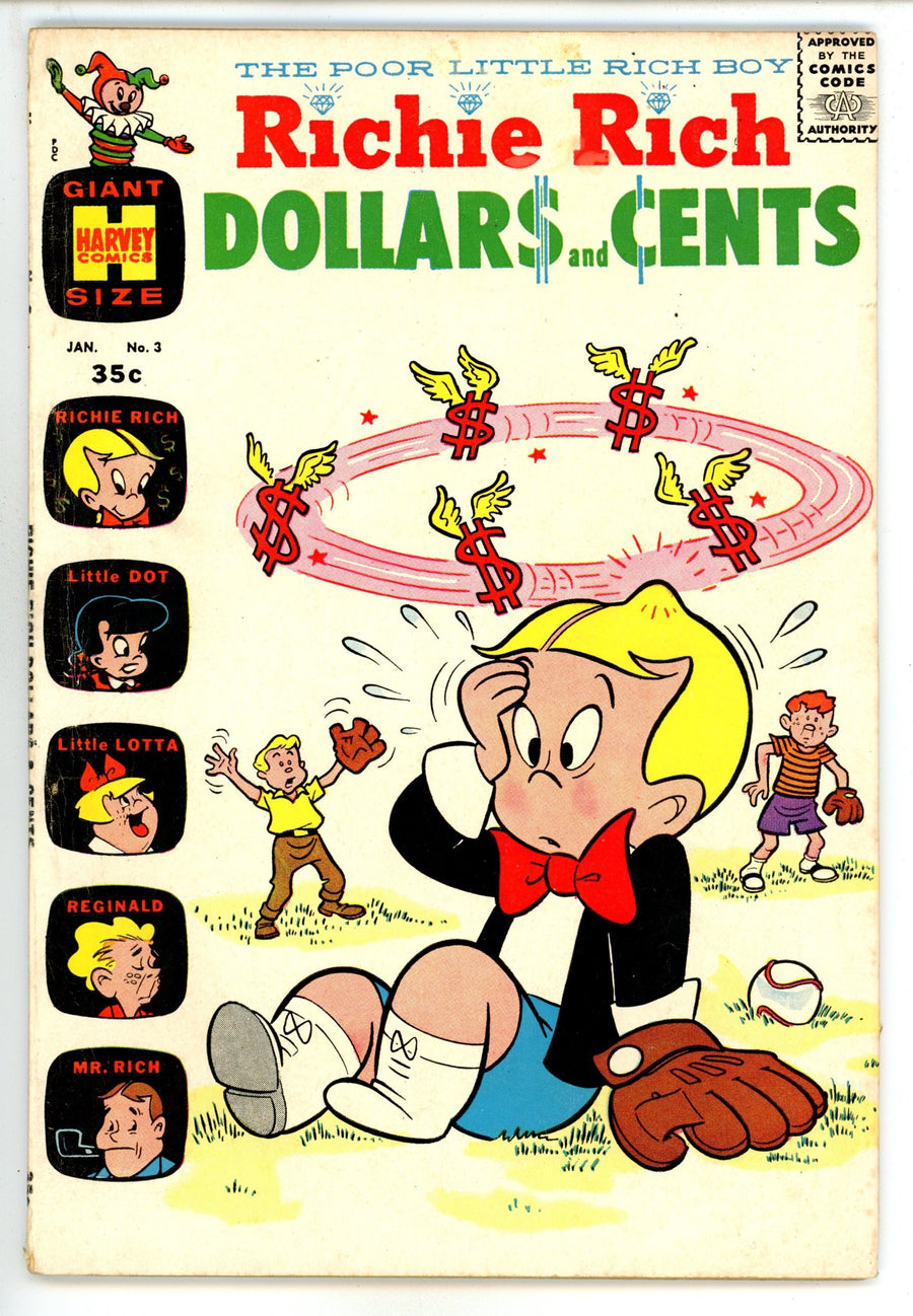 Richie Rich Dollars and Cents 3 VG (4.0) (1964) Canadian Price Variant 