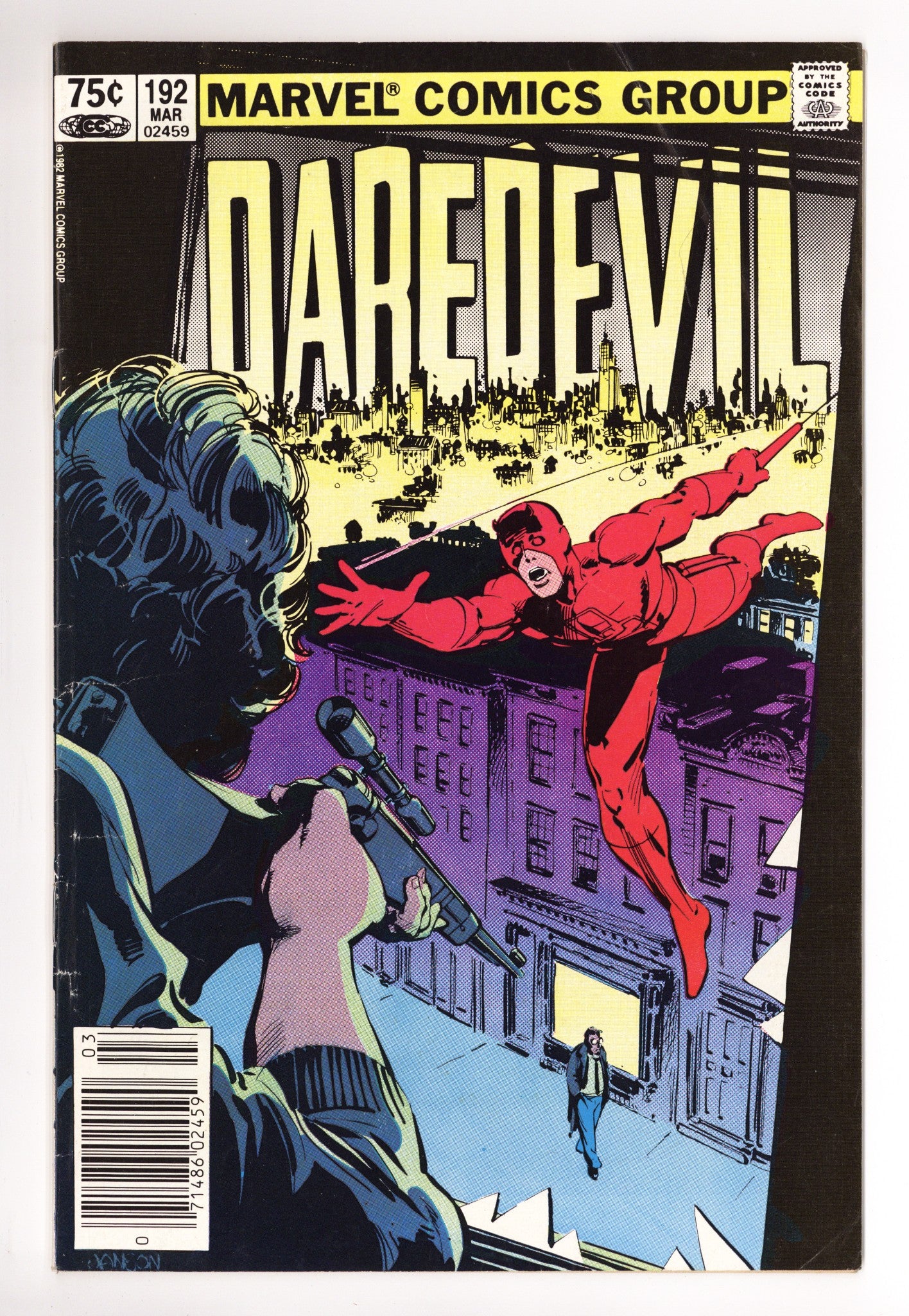 Daredevil Vol 1 192 Low Grade (1983) Canadian Price Variant 