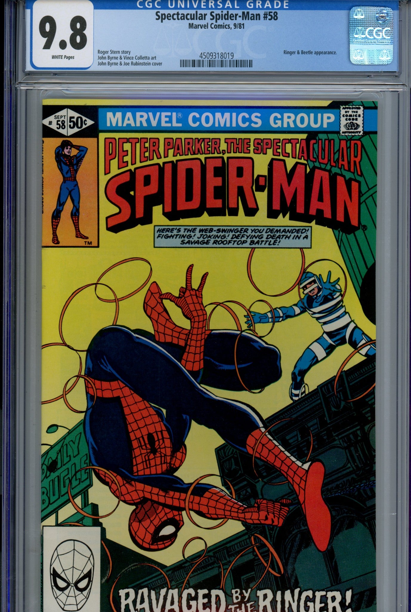 The Spectacular Spider-Man Vol 1 58 CGC 9.8 (NM/M) (1981) 
