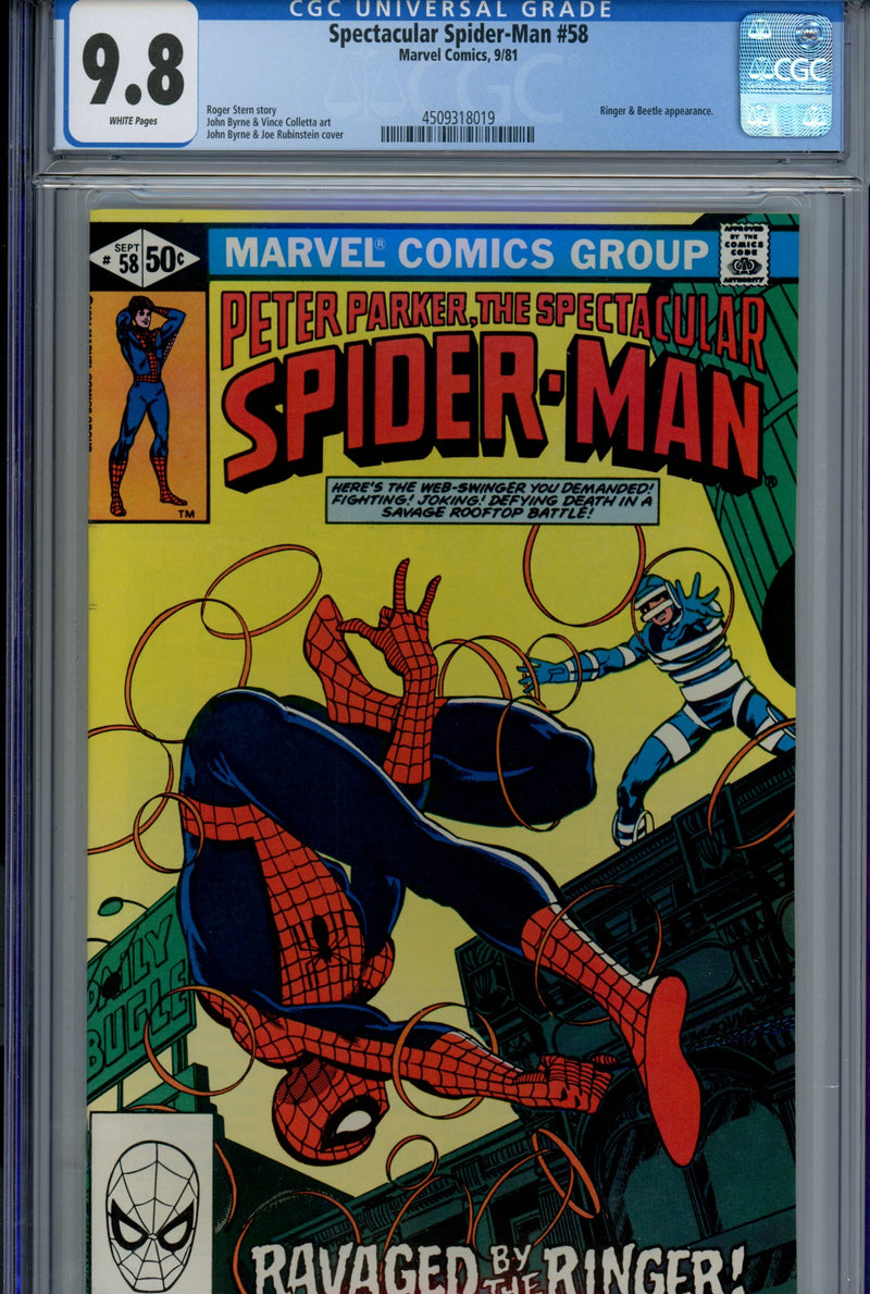 The Spectacular Spider-Man Vol 1 58 CGC 9.8 (NM/M) (1981) 