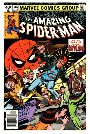 The Amazing Spider-Man Vol 1 206 VF+ (8.5) (1980) Newsstand