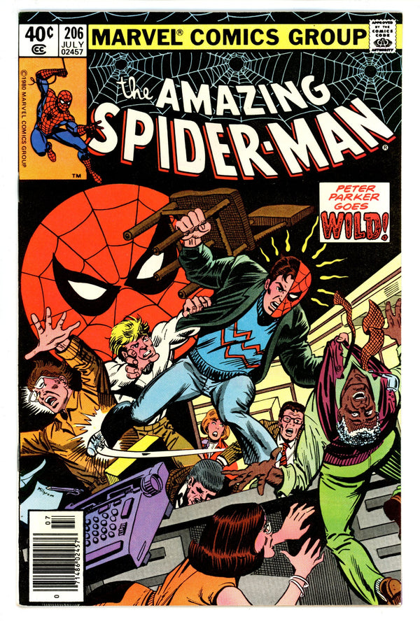 The Amazing Spider-Man Vol 1 206 VF+ (8.5) (1980) Newsstand