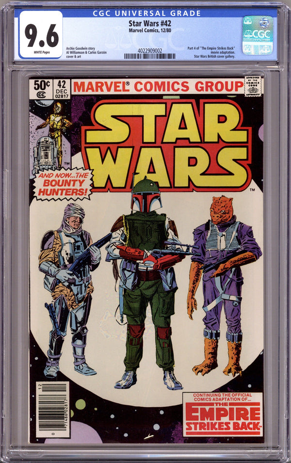 Star Wars Vol 1 42 CGC 9.6 (NM+) (1980) Newsstand