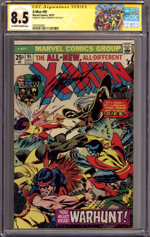 The X-Men Vol 1 95 CGC 8.5 (VF+) (1975) Signed x1 Cover Chris Claremont