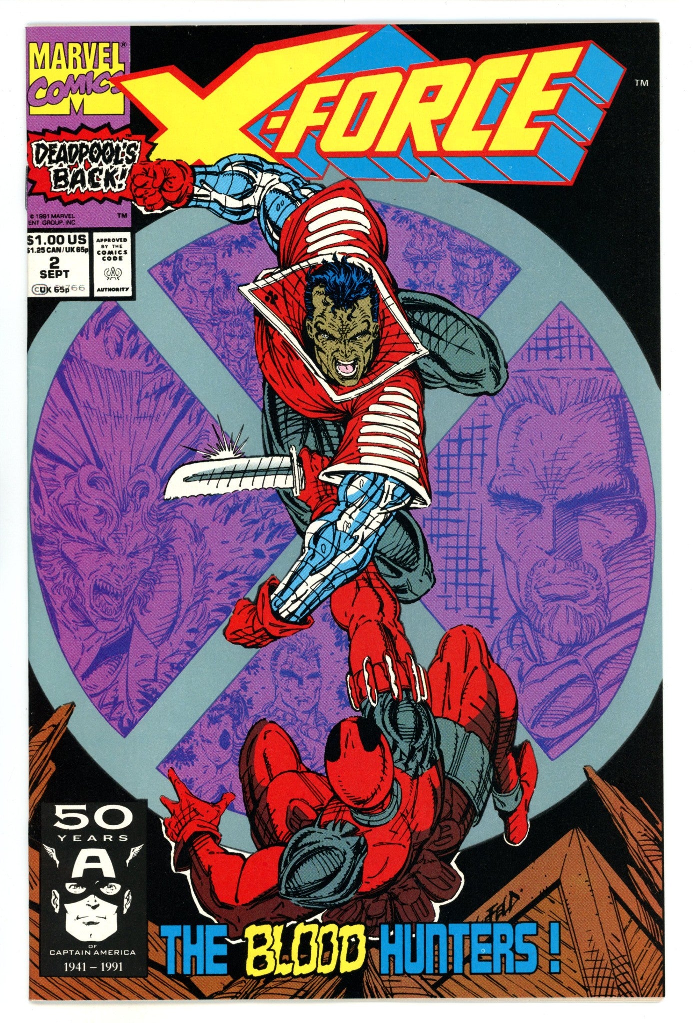 X-Force Vol 1 2 VF- (7.5) (1991) 