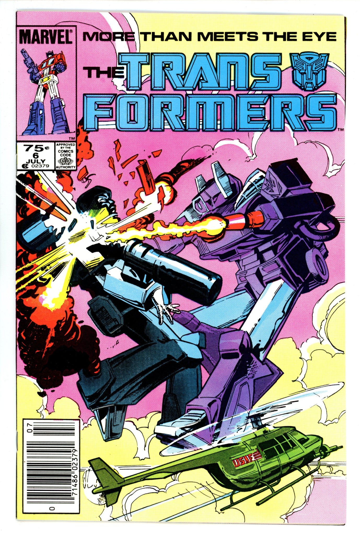 The Transformers 6 VF/NM (9.0) (1985) Newsstand 