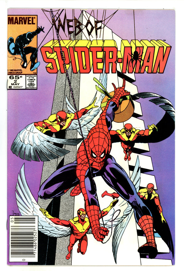 Web of Spider-Man Vol 1 2 Mid Grade (1985) Newsstand