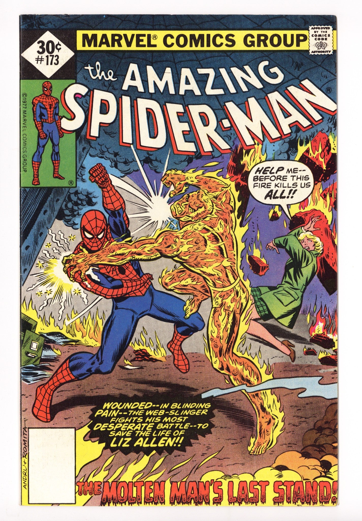 The Amazing Spider-Man Vol 1 173 VG+ (4.5) Whitman (1977) 