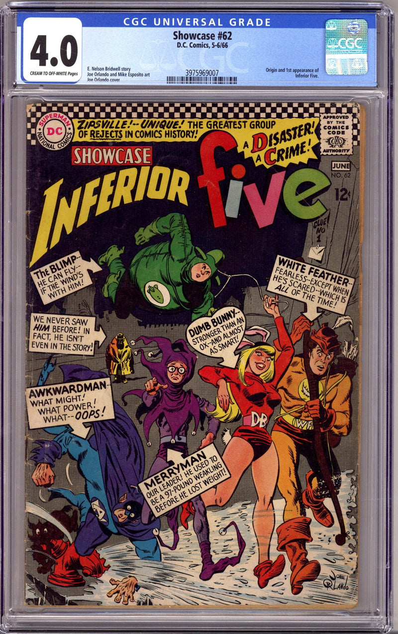 Showcase 62 CGC 4.0 (VG) (1966) 