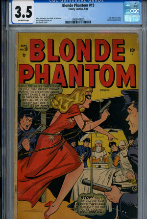Blonde Phantom Comics 19 CGC 3.5 (VG-) (1948) 