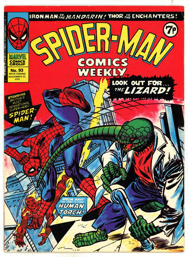 Spider-Man Comics Weekly 93 FN- (5.5) (1974) 