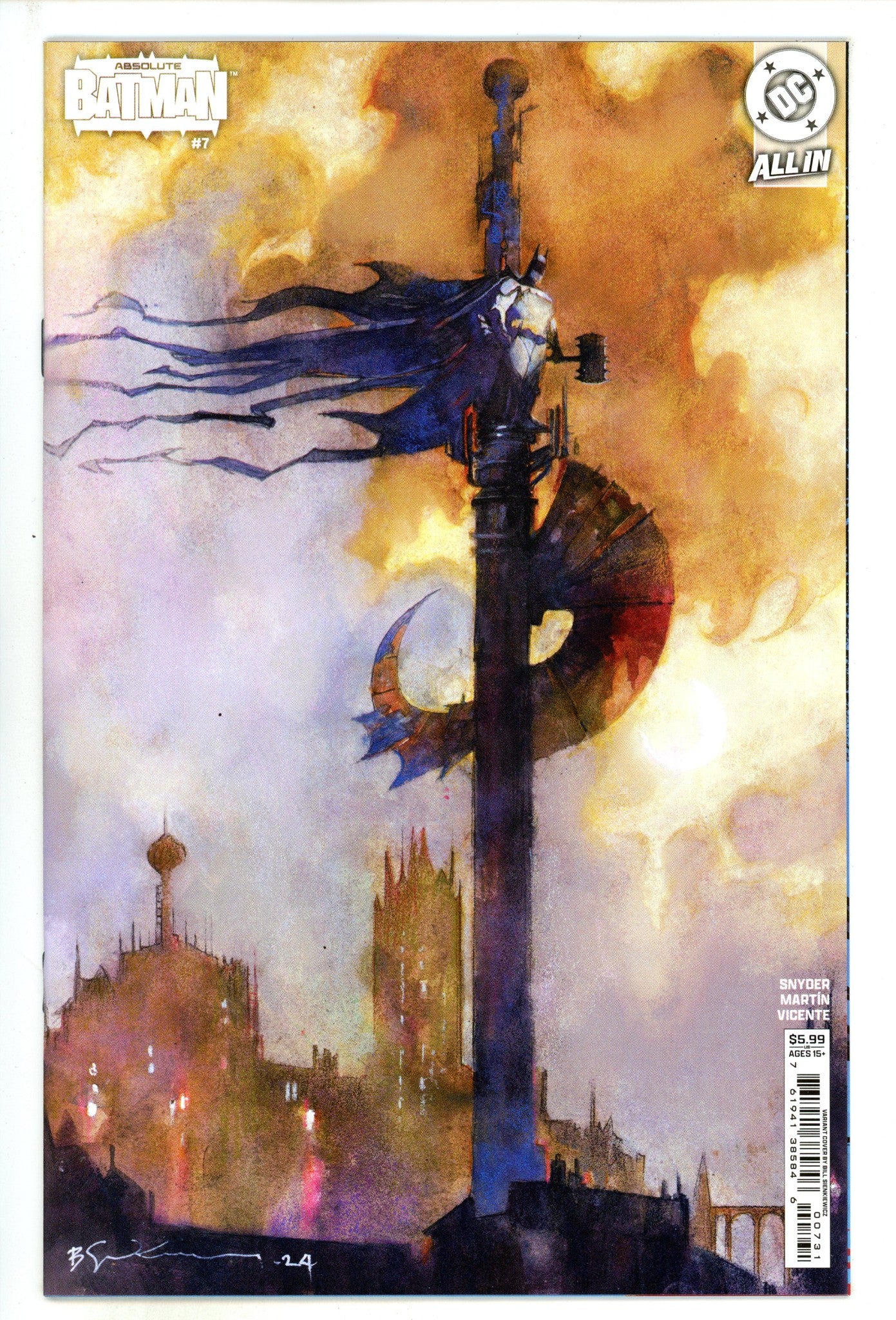 Absolute Batman 7 Sienkiewicz Variant (2025)