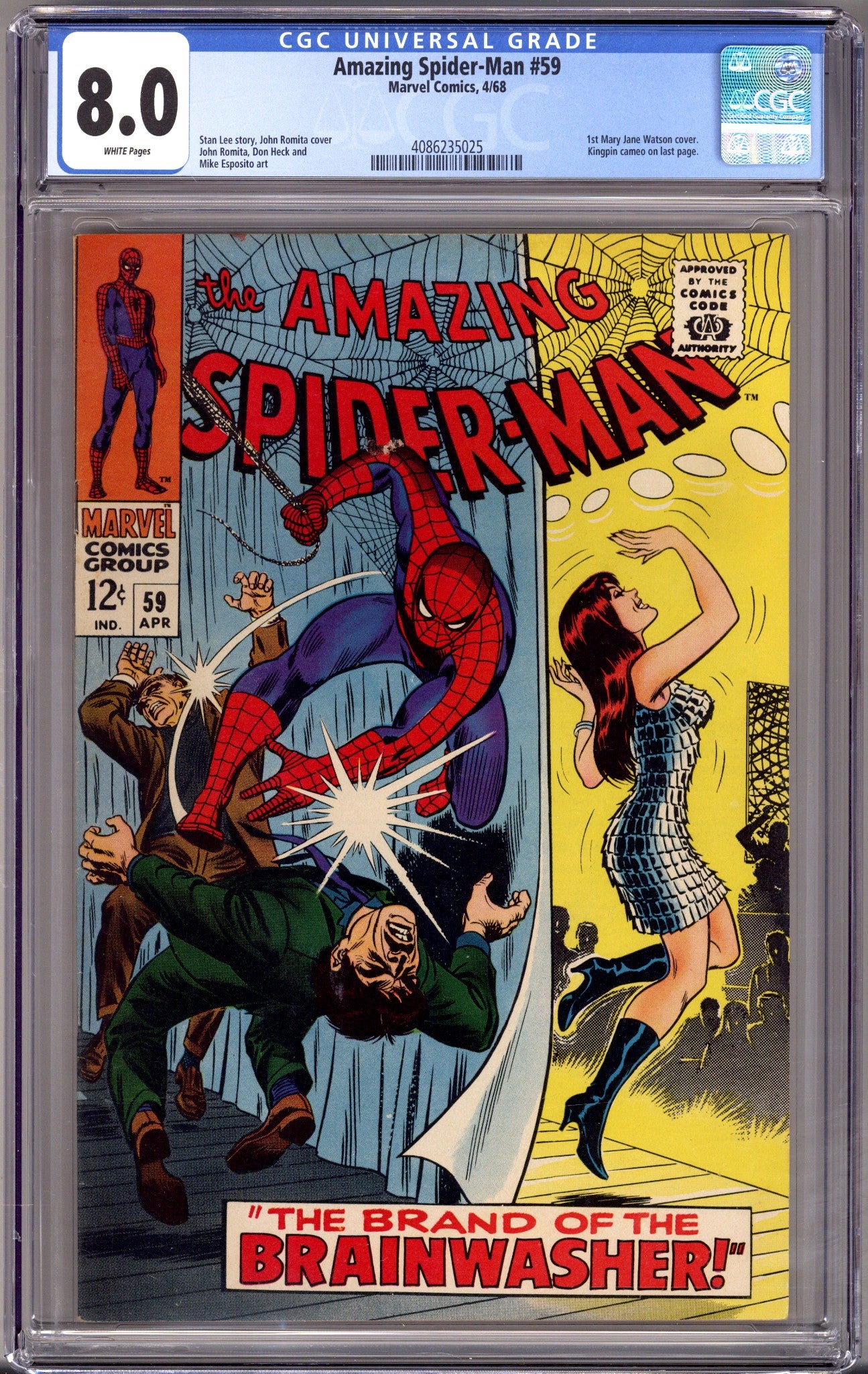 The Amazing Spider-Man Vol 1 59 CGC 8.0 (VF) (1968) 