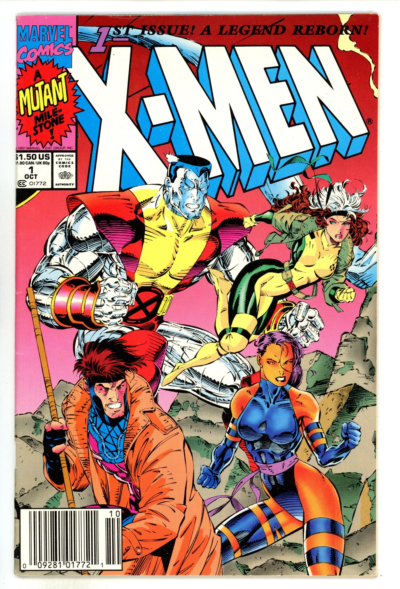 X-Men Vol 1 1  FN- (5.5)  (1991)  Newsstand  