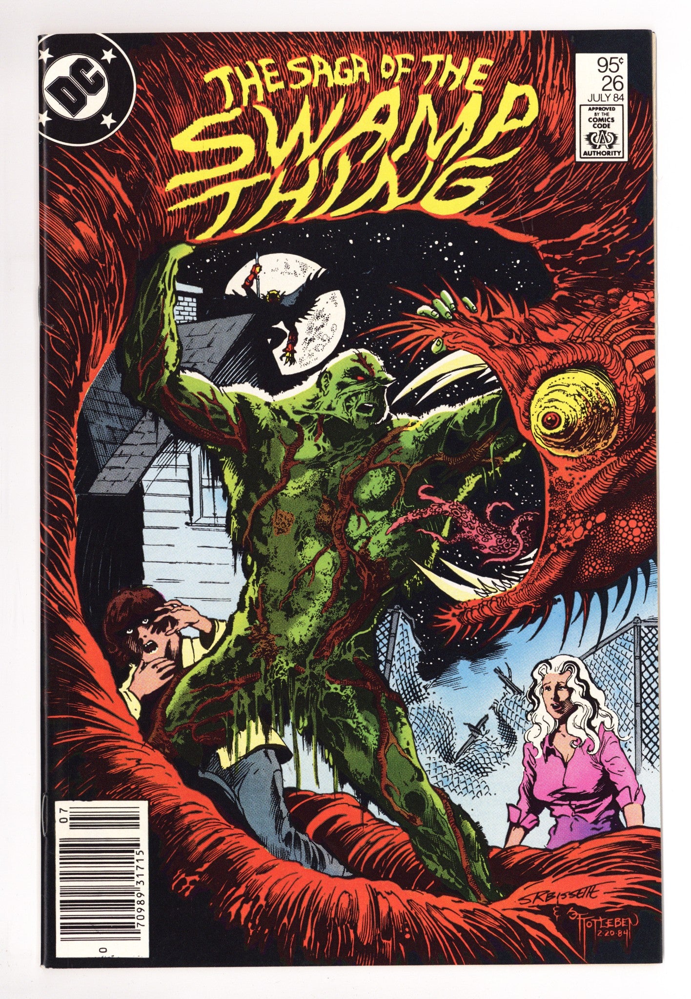 The Saga of Swamp Thing Vol 2 26 NM- (9.2) (1984) Canadian Price Variant 