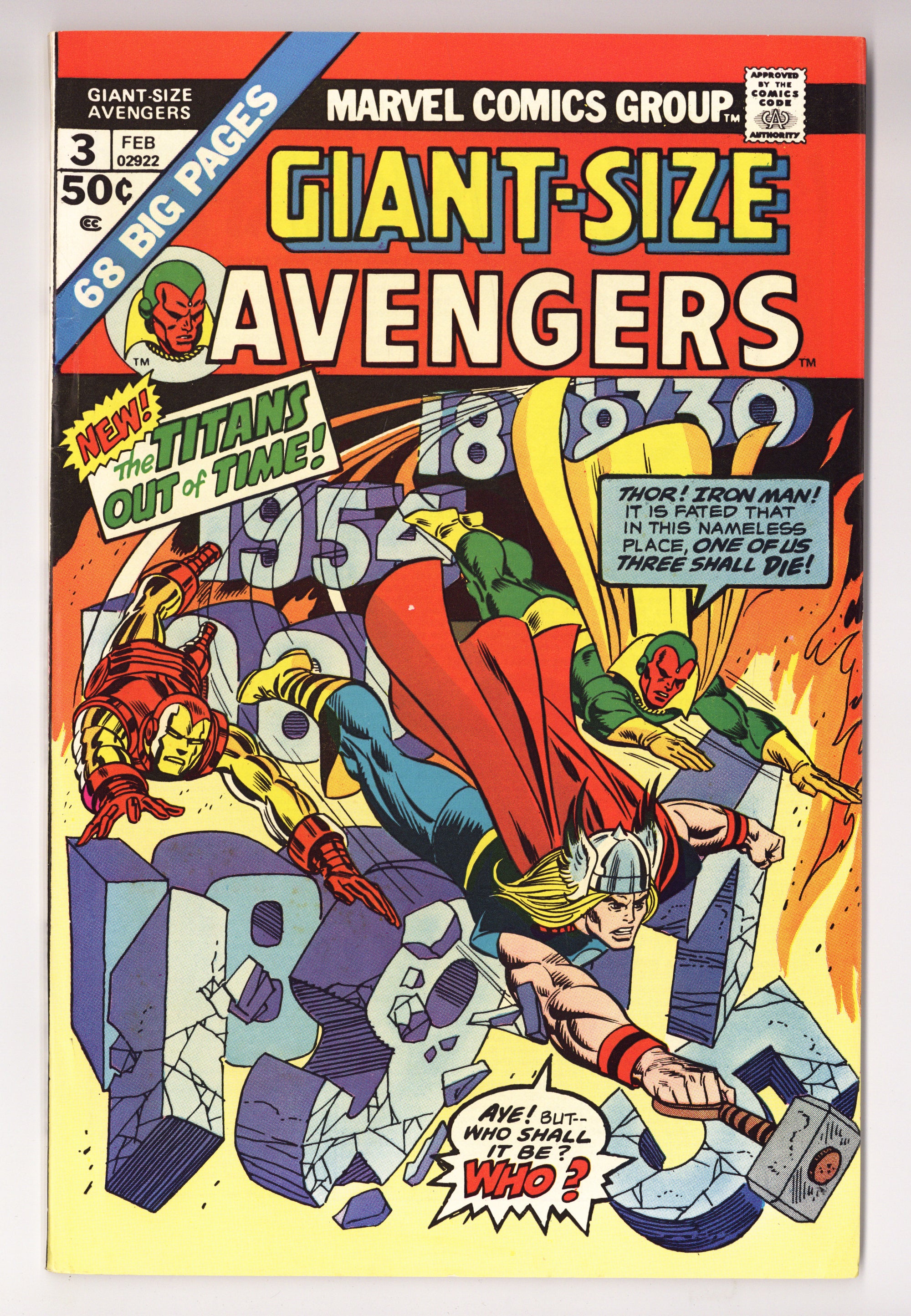 Giant-Size Avengers 3 VF- (7.5) (1975) 