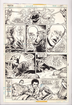 World's Finest Comics 236 Dick Dillin & John Calnan Art, Page #20, Water Damage (1976)