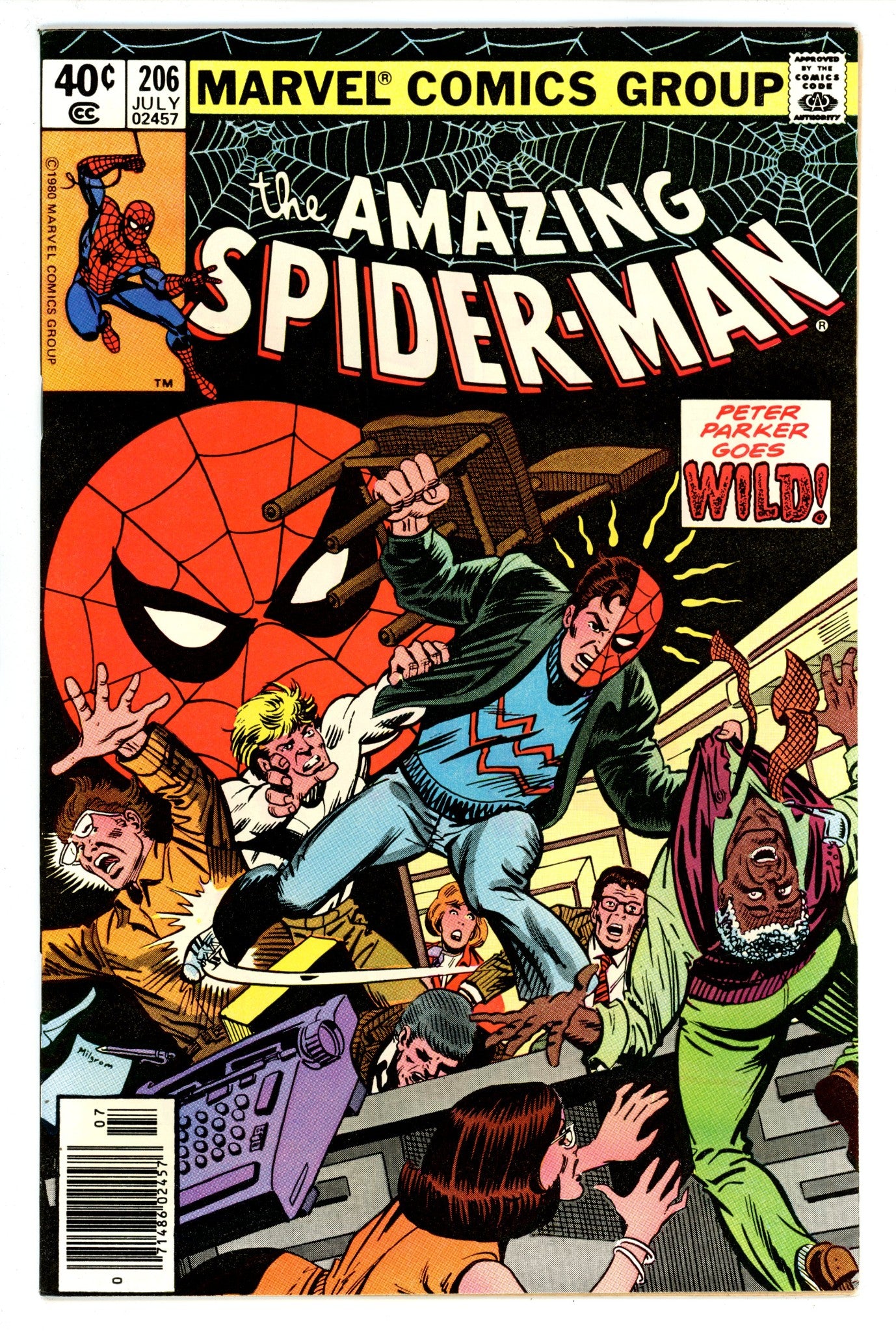 The Amazing Spider-Man Vol 1 206 VF/NM (9.0) (1980) Newsstand 