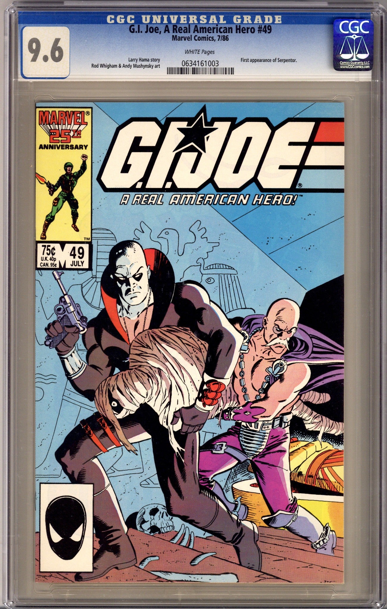 G.I. Joe, A Real American Hero 49 CGC 9.6 (NM+) (1986) 