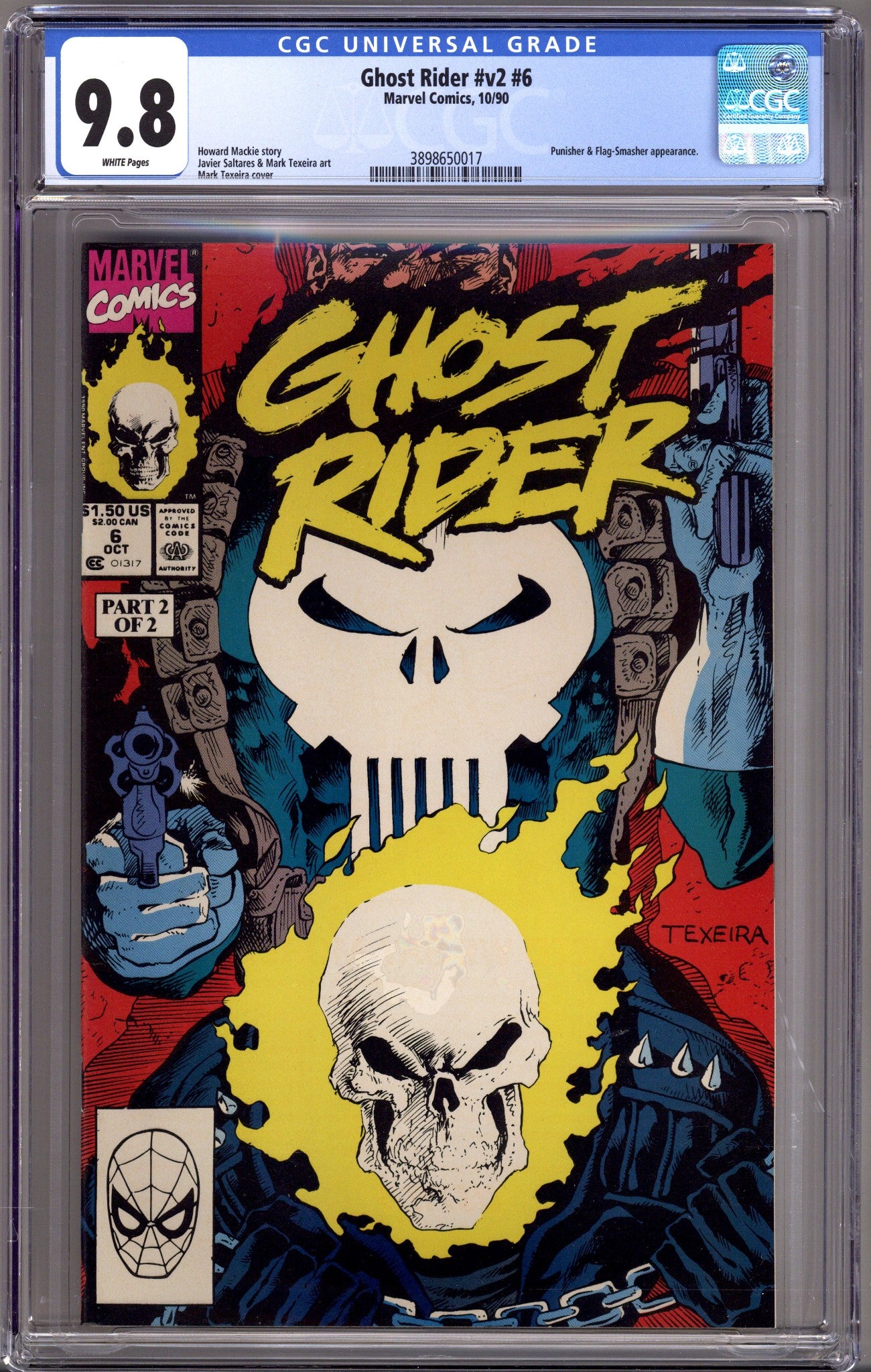Ghost Rider Vol 2 6 CGC 9.8 (NM/M) (1990) 