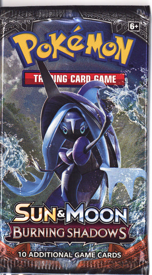 Pokemon Burning Shadows Loose Booster Pack , Sealed (2017)