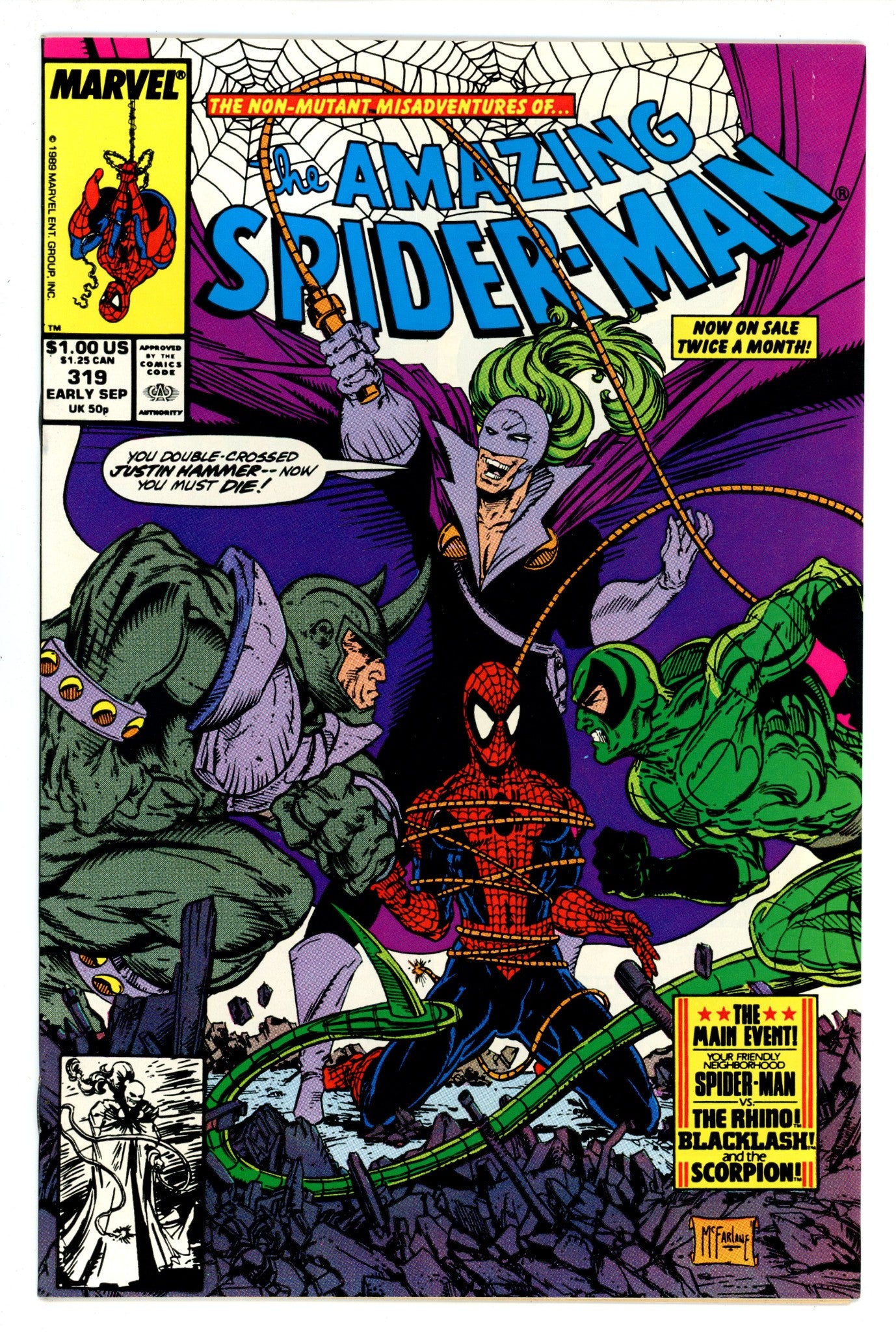 The Amazing Spider-Man Vol 1 319 VF/NM (9.0) (1989) 