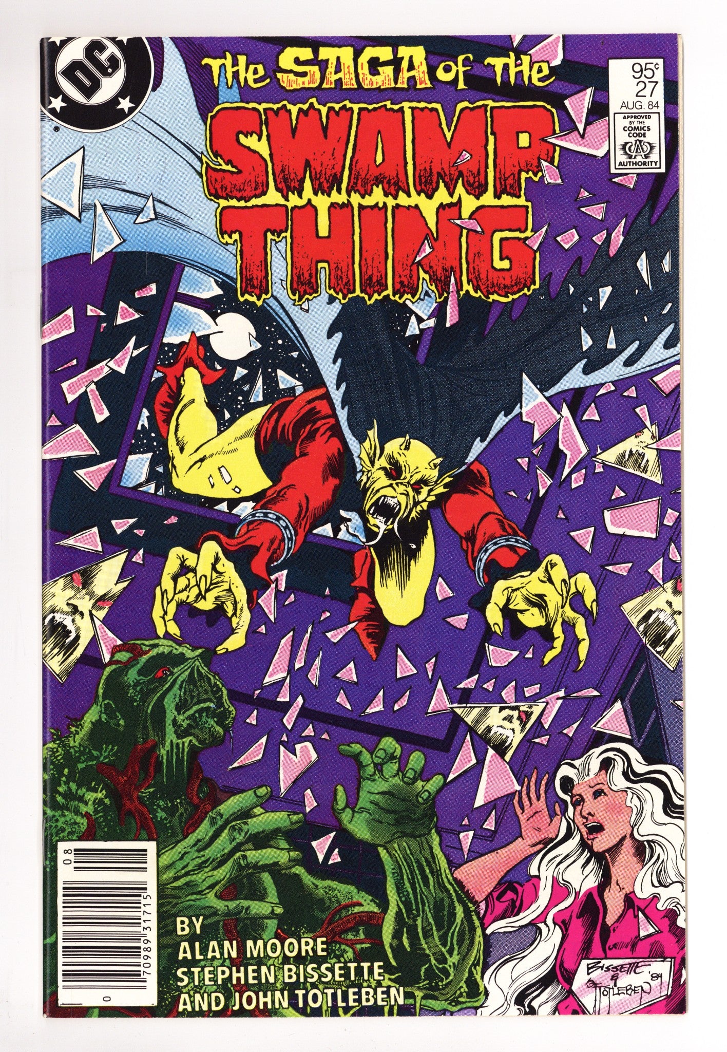 The Saga of Swamp Thing Vol 2 27 NM- (9.2) (1984) Canadian Price Variant 