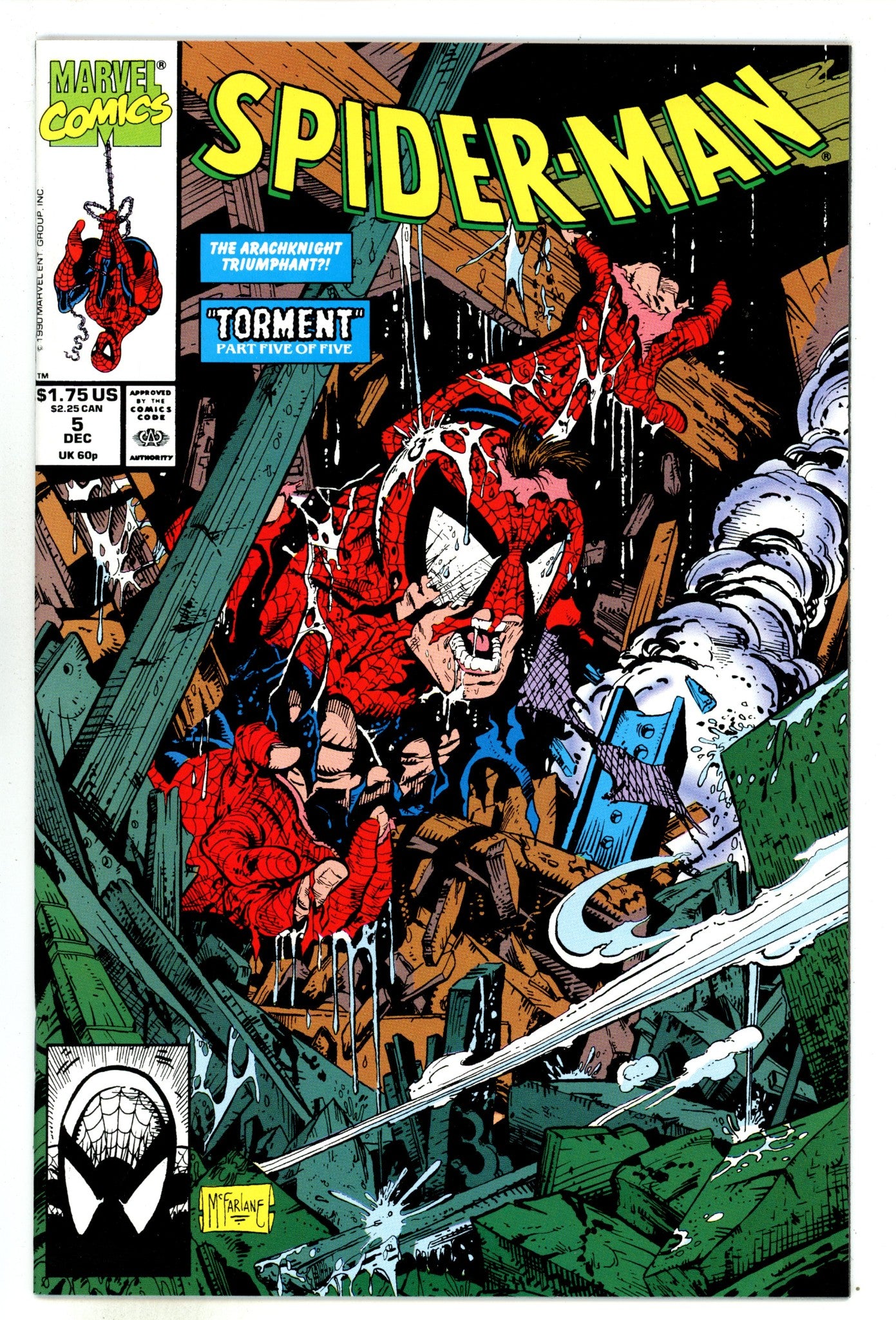 Spider-Man Vol 1 5 NM- (9.2) (1990) 