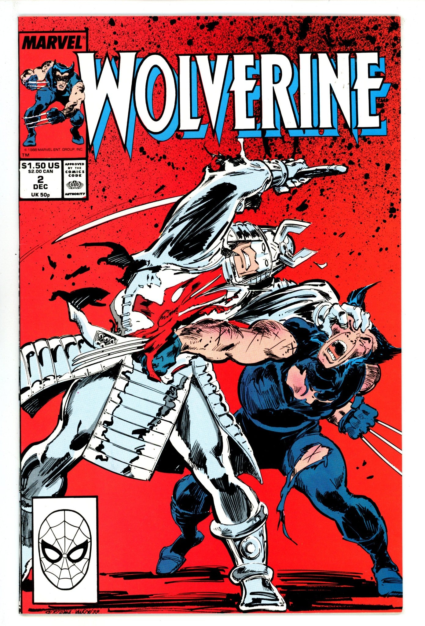 Wolverine Vol 2 2 VF+ (8.5) (1988) 