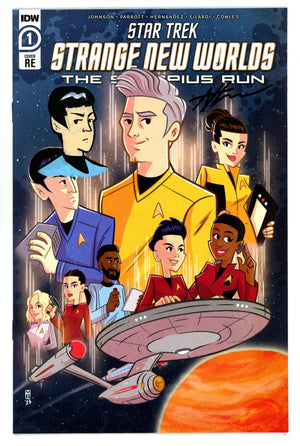 Star Trek: Strange New Worlds - The Scorpius Run 1 High Grade Spock Sketch (2023) Thomas Exclusive Variant Signed / Remarked x1 Cover Andrew Thomas