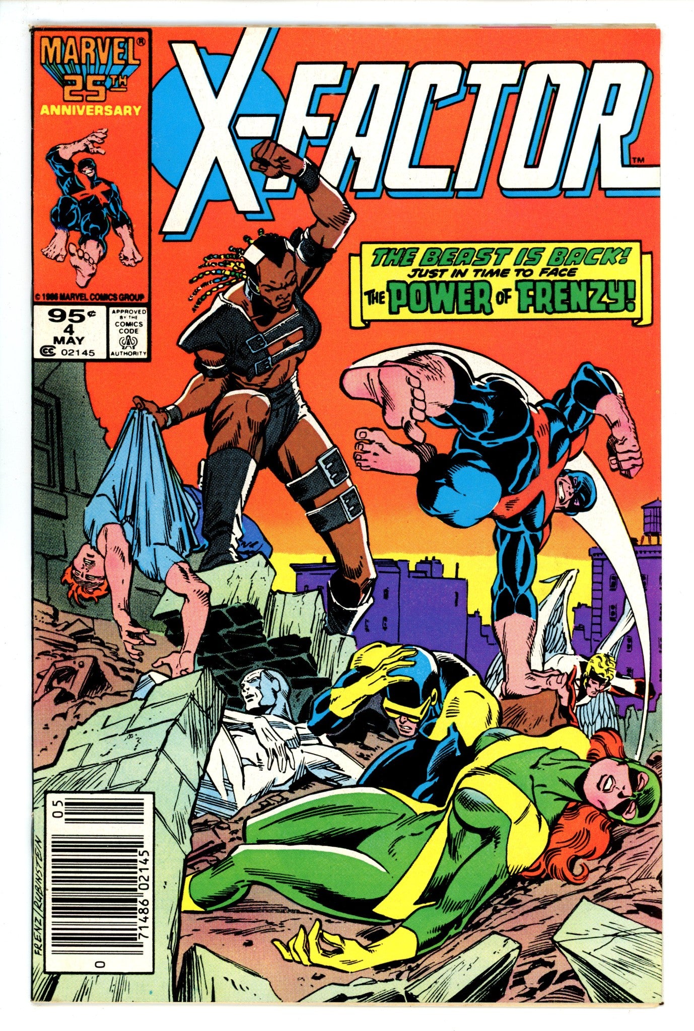X-Factor Vol 1 4 FN/VF (7.0) (1986) Canadian Price Variant 