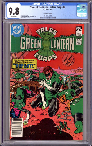 Tales of the Green Lantern Corps 2 CGC 9.8 (NM/M) (1981) Newsstand
