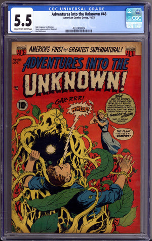Adventures into the Unknown 48 CGC 5.5 (FN-) (1953)