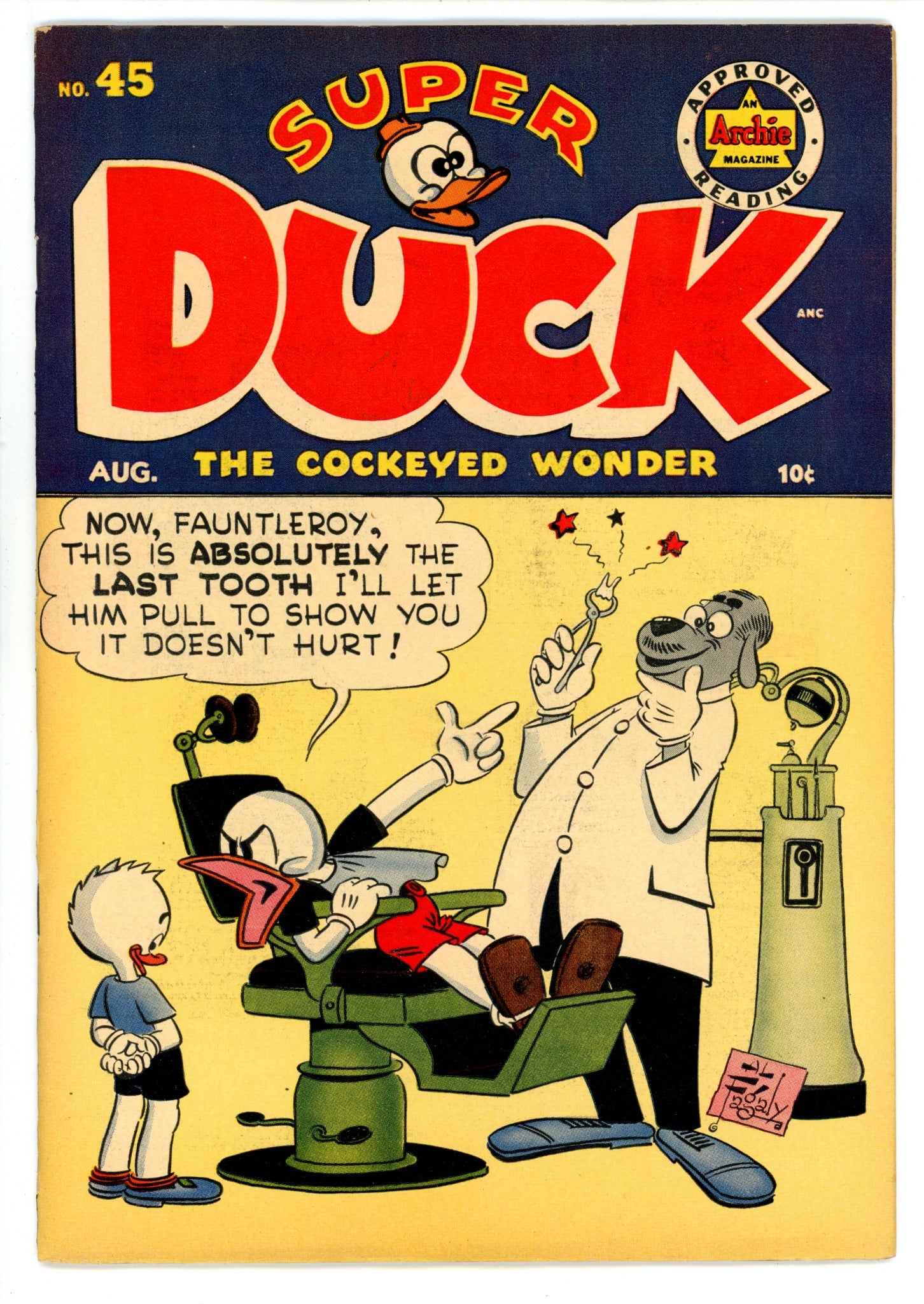 Super Duck Comics 45 FN- (5.5) (1952) 