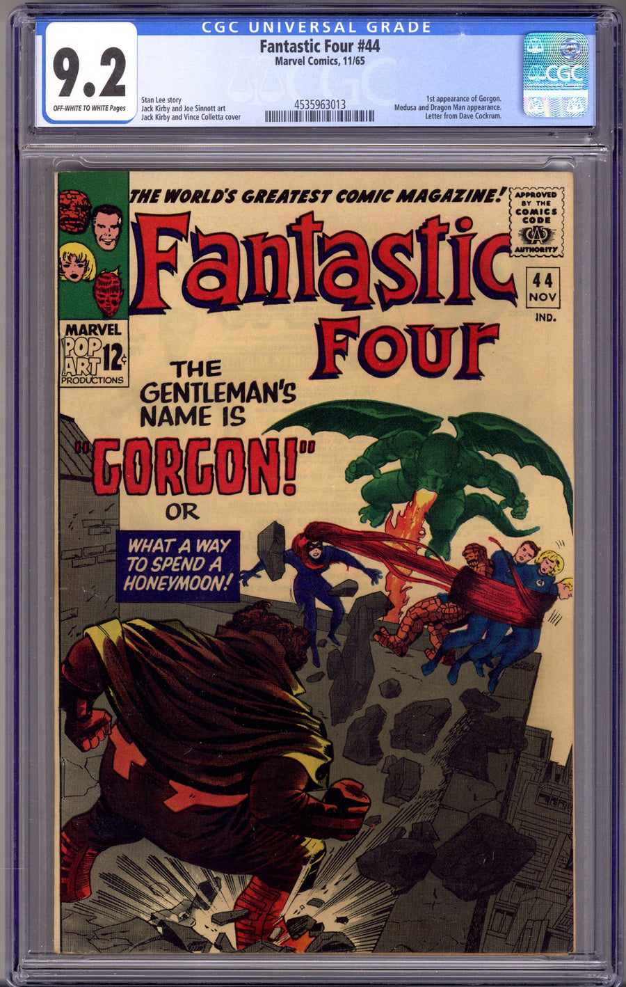 Fantastic Four Vol 1 44 CGC 9.2 (NM-) (1965)