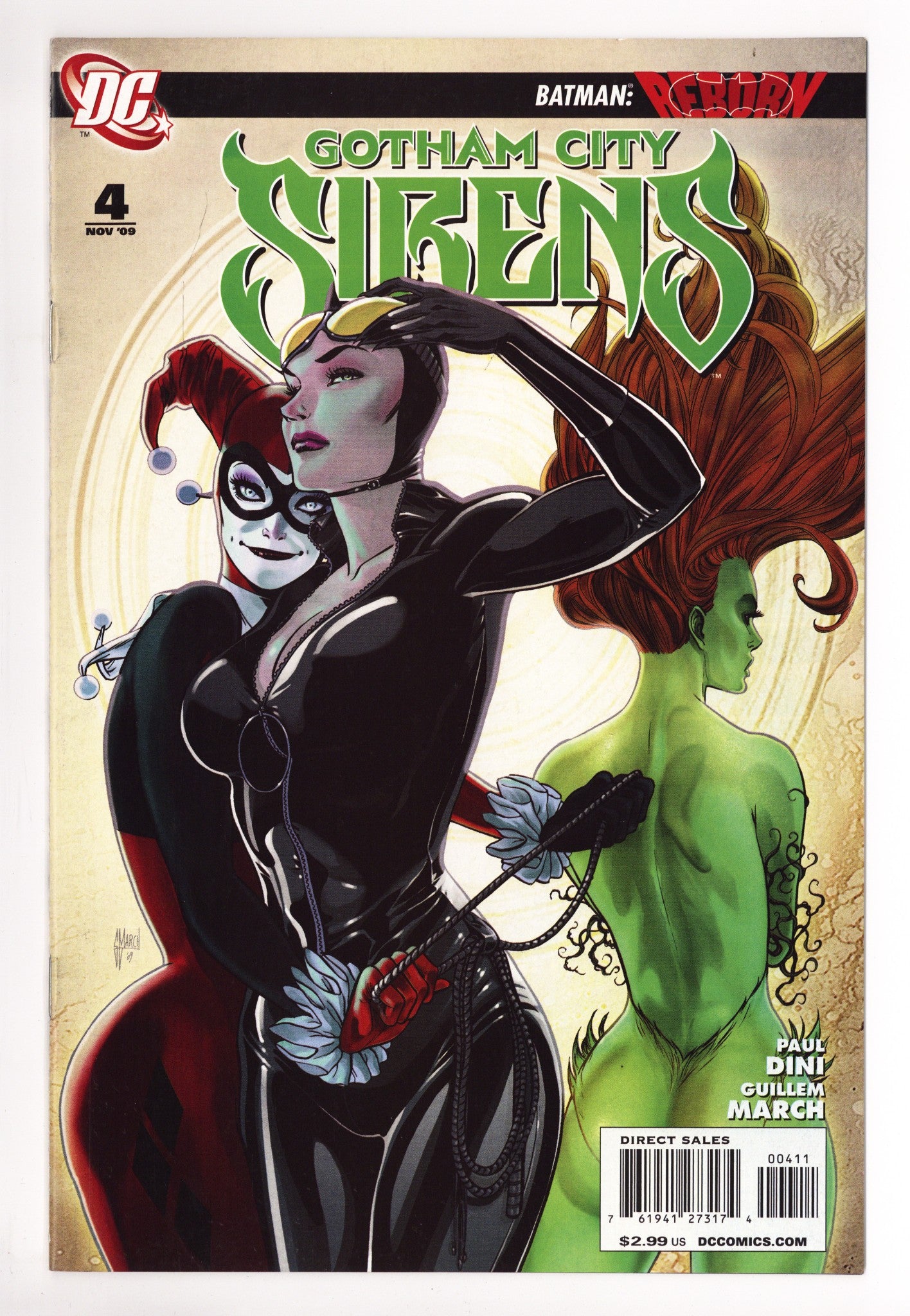 Gotham City Sirens Vol 1 4 Mid Grade (2009) 
