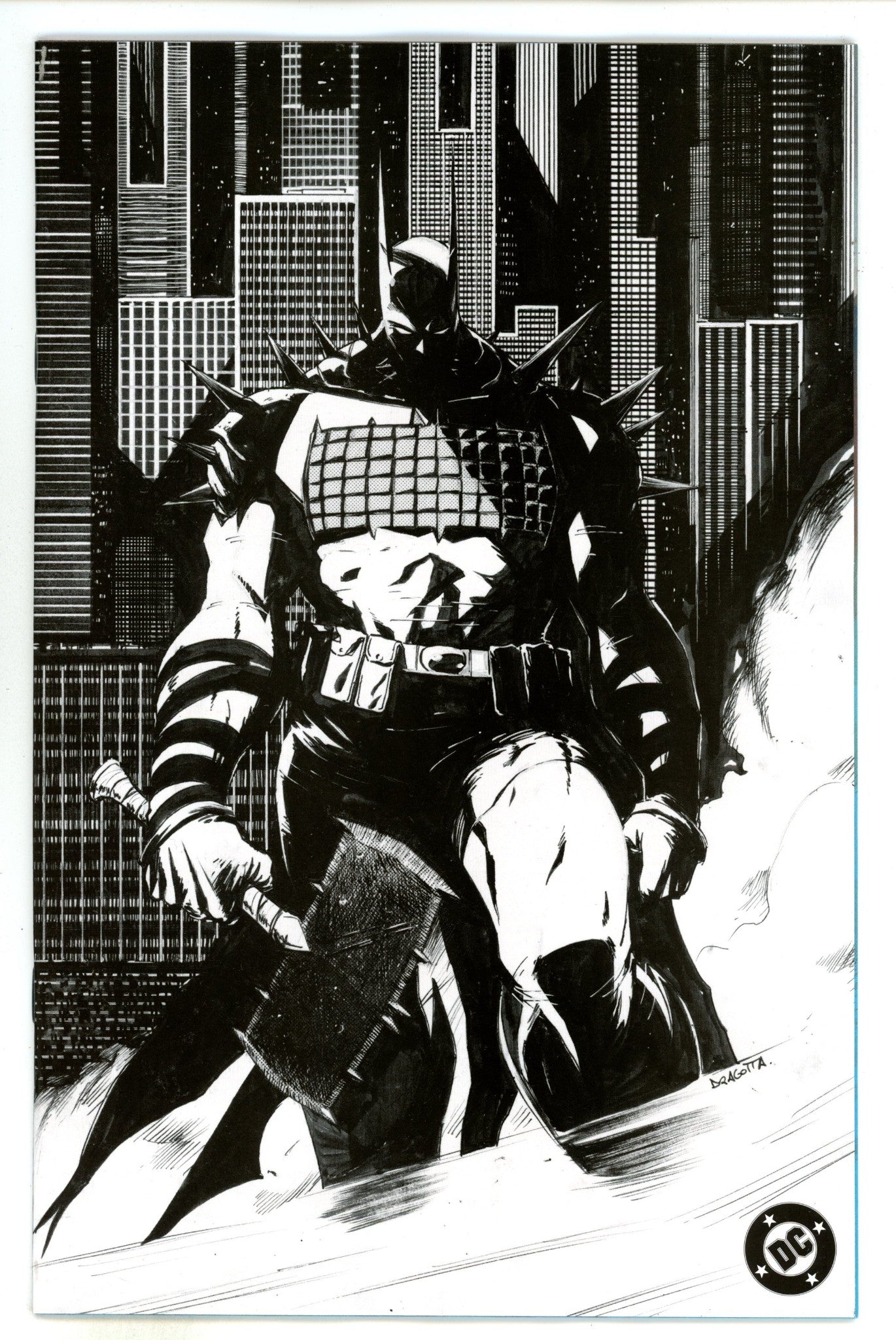 Absolute Batman  1 Dragotta  2nd Print B&W Incentive Variant NM-  (2024)