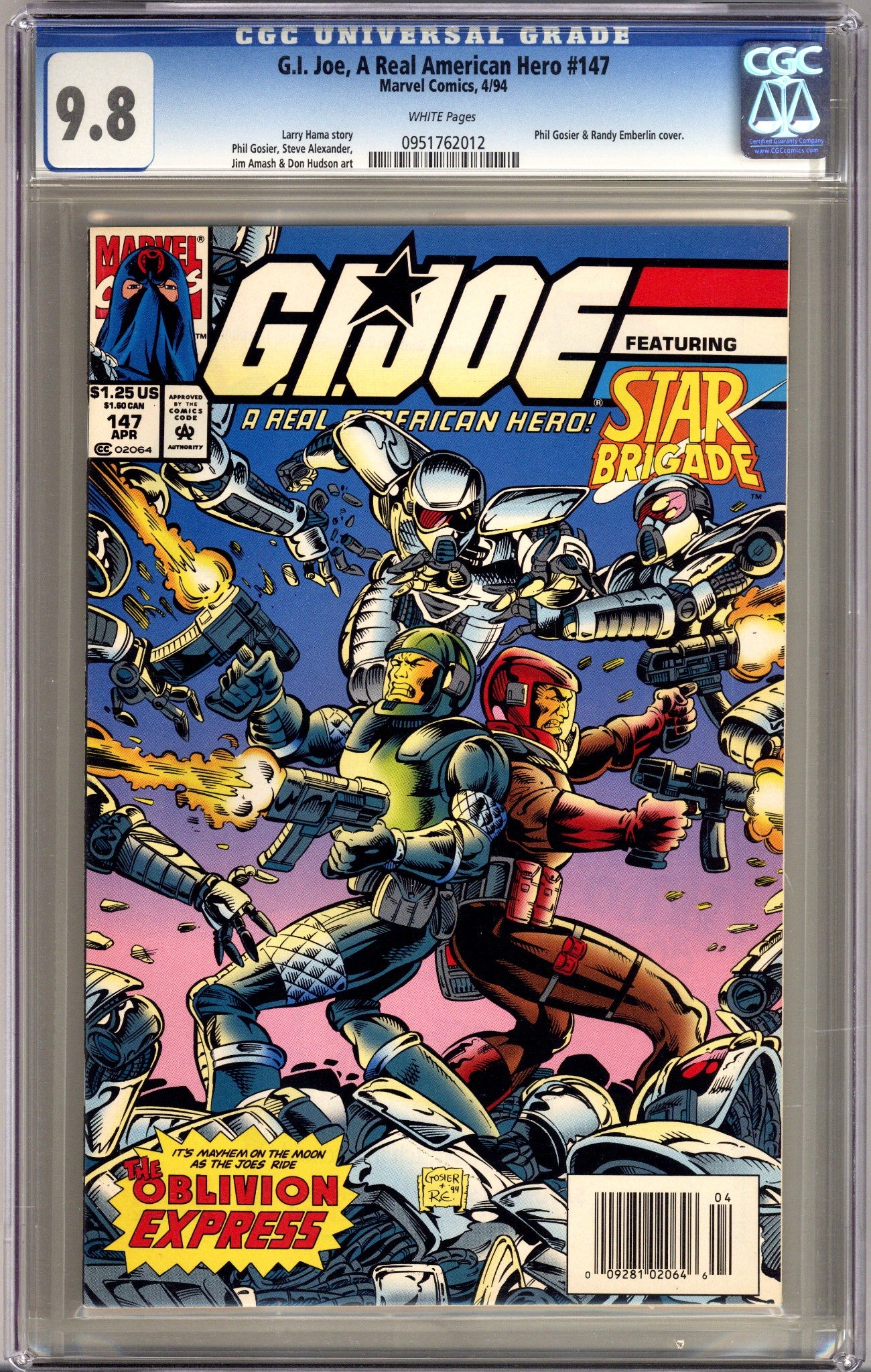G.I. Joe, A Real American Hero 147 CGC 9.8 (NM/M) (1994) Newsstand 