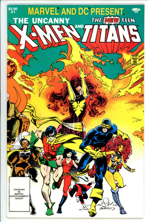 Marvel and DC Present Featuring The Uncanny X-Men and The New Teen Titans 1 VF/NM (9.0) (1982) 