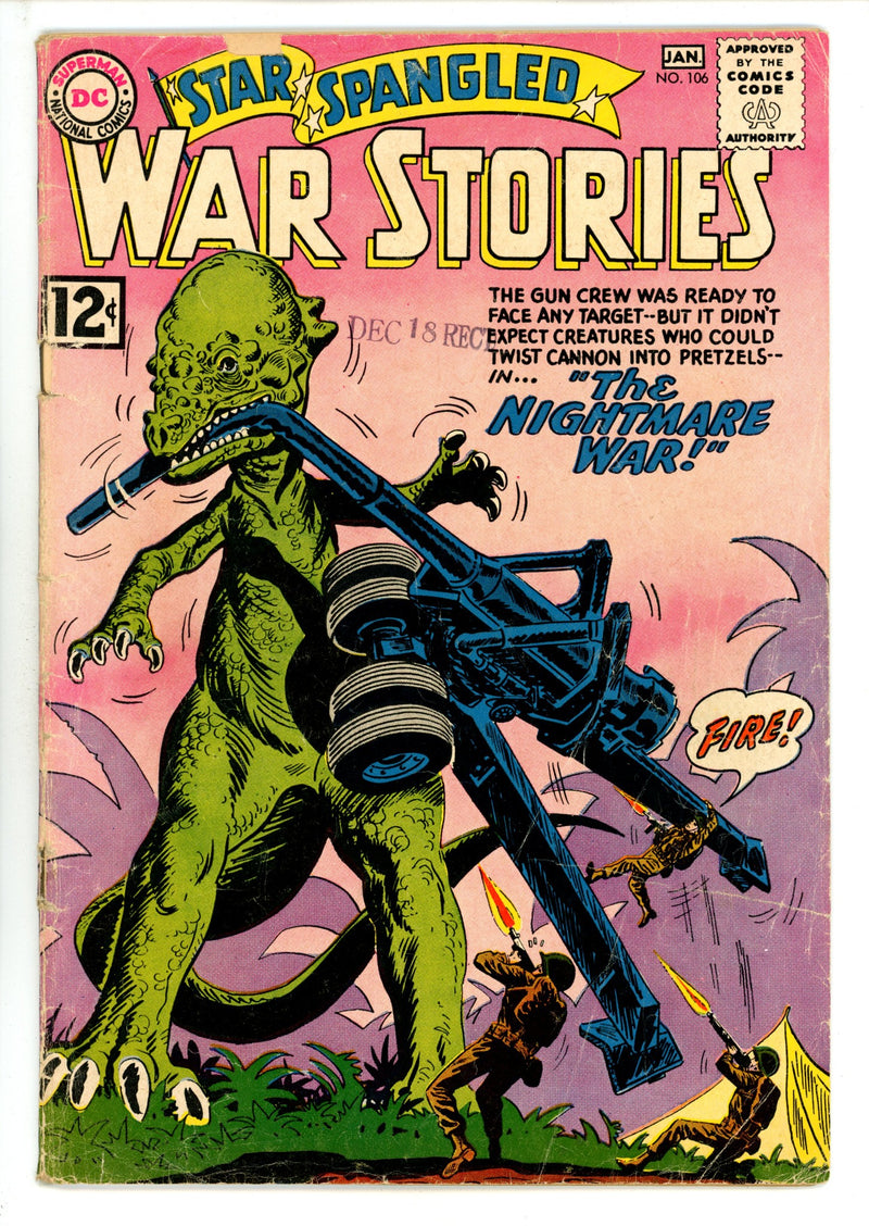 Star Spangled War Stories Vol 1 106 Cover Detached (1962) 