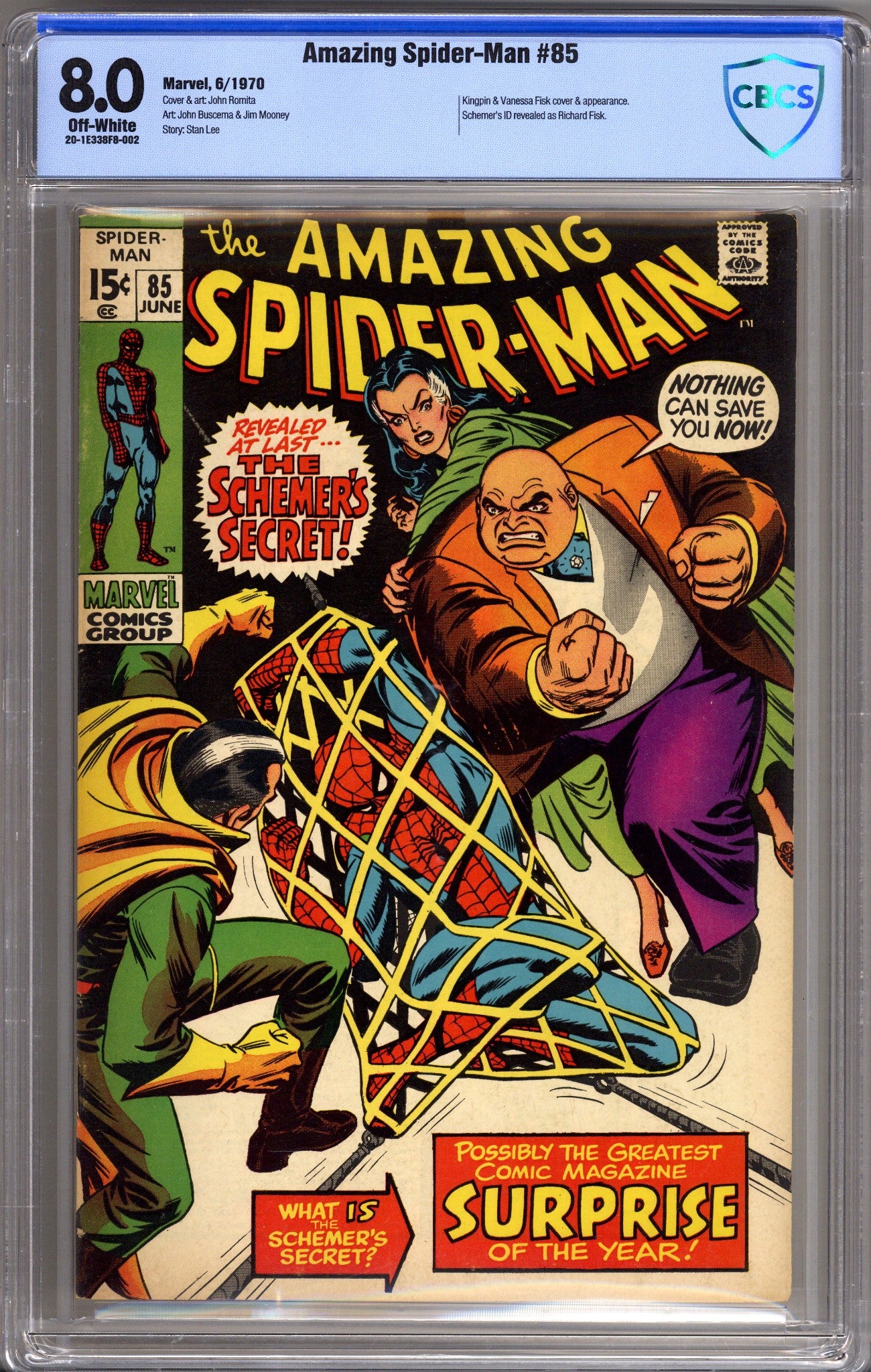 The Amazing Spider-Man Vol 1 85 CBCS 8.0 (VF) (1970) 