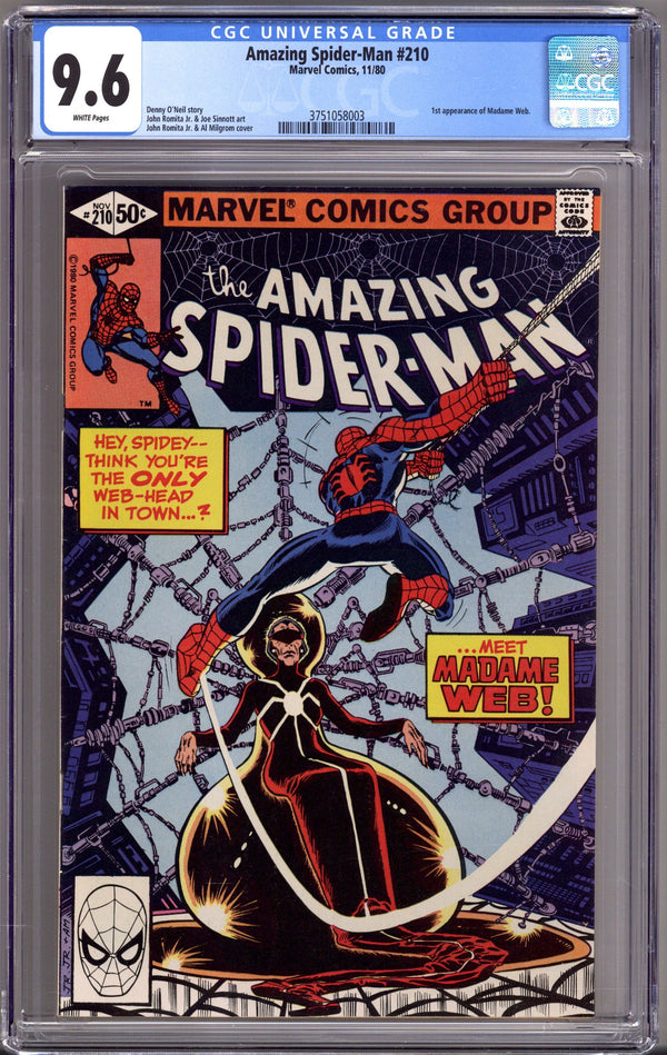 The Amazing Spider-Man Vol 1 210 CGC 9.6 (NM+)   (1980)